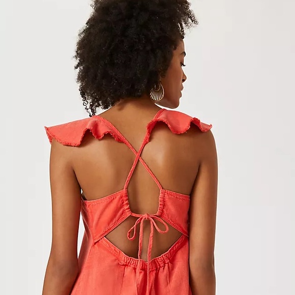 Anthropologie Pilcro Flutter Sleeve Midi Dress - Picture 14 of 16